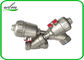 Double matériel pneumatique de action de joint de la valve PTFE de Seat d'angle de valves hygiéniques